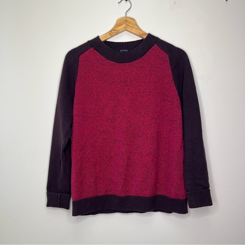 GAP Women's Raglan Color Block Sweater Cotton‎ Size M